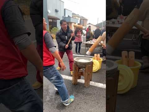 福岡県連盟さんの餅つき大会で餅ついてきた、福岡さんが若すぎる件　#餅つき