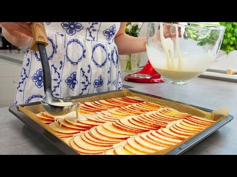 🍎 Du glaubst, du kennst Apfelkuchen? Dann warte, bis du dieses Rezept siehst…