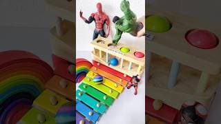 【Music＃1006】Hulk Spider-Man toys Oody satisfying ASMR #shorts #spiderman #asmr @marblerun-asmr