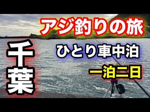 千葉の堤防で良型アジを狙え！一泊二日の挑戦！2024.11