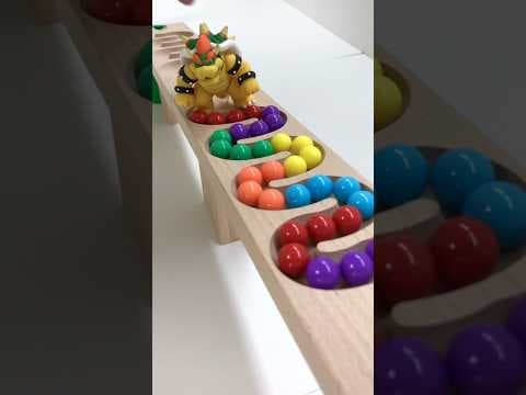 Marble Run ASMR ☆ HABA Wave Slope, Mario Earthen Tube Case #shorts #marblerun @marblerunone