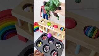 【Music＃1003】Hulk Spider-Man toys Oody satisfying ASMR #shorts #spiderman #asmr @marblerun-asmr