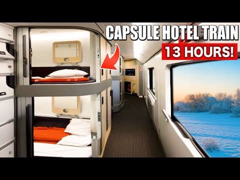 🇩🇪🇦🇹13 HOURS on Europe's First Capsule Hotel Sleeper Train (Hamburg→Innsbruck) | ÖBB Nightjet