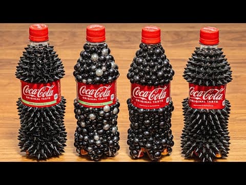 Japanese cola トゲトゲコーラ＆ポコポココーラを、巨大ハンバーガー、ホットドッグ、フライドポテト、ポテトチップスと楽しむ。じゃがいもの皮を1度に全部むけるマシン登場！