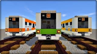 【マインクラフト】電車を建築してみる【電車の作り方】