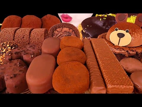 ASMR MUKBANG｜DUBAI CHOCOLATE PARTY *ICE CREAM, MOCHI, TICO, CAKE 이웃집 통통이 두바이 초콜릿, 아이스크림, 케이크, 초코떡 먹방