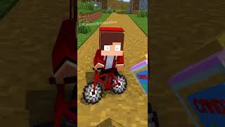 Hey JJ want some candy? - MAIZEN Minecraft Animation #shorts