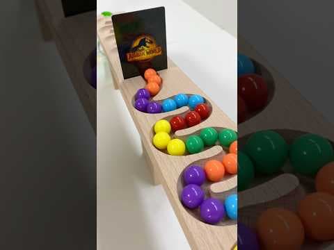 Marble Run ASMR ☆ HABA Wave Slope & Pop Tube, Skeloeton Car #shorts #marblerun @marblerunone