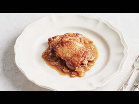 鶏もも肉の軽い煮込み｜家フレンチレシピ