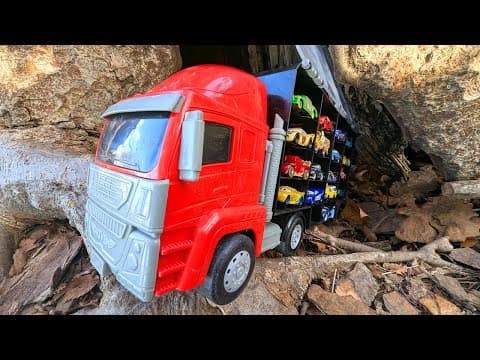 17 kinds of Disney Cars Tomica & Red Big Convoy [Big Tree Tunnel]