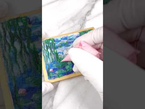 大好きなあの作品をアイシングクッキーで作らせていただきました🖼️ #shorts