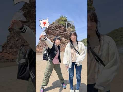 來眾神們的機場稻佐之濱弁天島採御砂