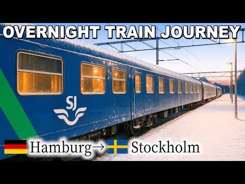 🇩🇪🇸🇪12 HOURS on Sweden's Most Popular Sleeper Train 😪🛏️ | Hamburg- Stockholm