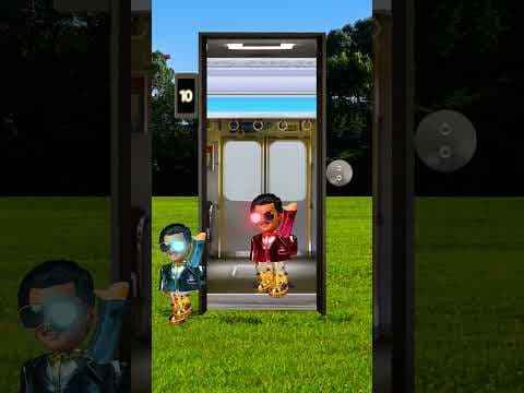 不思議なエレベーターから出てくる踏切ドール　#Shorts