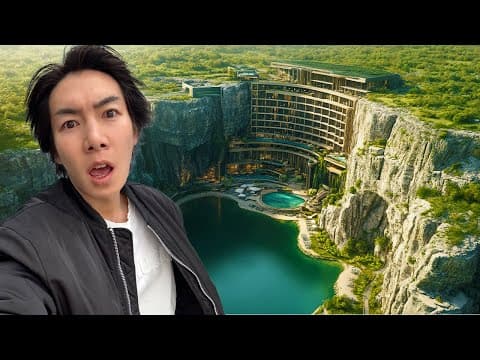 【地球の底】地下100mの巨大な地底に建てられたホテルが凄すぎた…