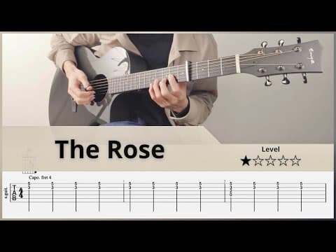 【TAB】 The Rose - 愛は花 君はその種子 - FingerStyle Guitar ソロギター【タブ】