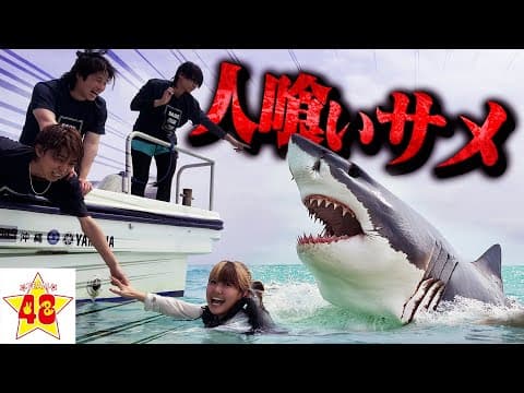 【危険】海で泳いでたらいきなりサメに襲われるドッキリが怖すぎて大絶叫www
