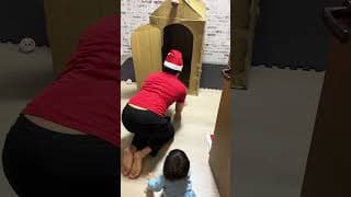 Cardboard House Monster　 #pei #funny #mysweetvoiceforu #memes #cute #comedy #funnyvideo #baby