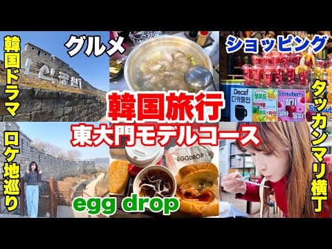 【韓国】東大門行くならここ！人気グルメ、買い物、ドラマロケ地巡りに行ってみた🇰🇷韓国旅行vlog#3