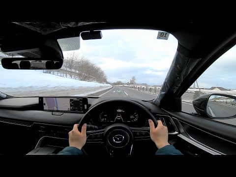 【試乗動画】2025 マツダ CX-80 XD HYBRID Exclusive Sports 4WD 郊外/高速試乗