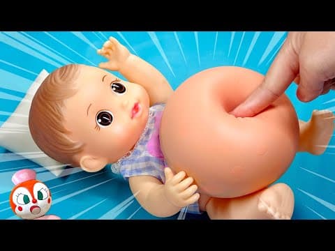 【お菓子の食べ過ぎはダメ！】アンパンマンと手洗いうがいを学ぼう✨(#たまごmammy)メルちゃんの正しい生活習慣👋✨