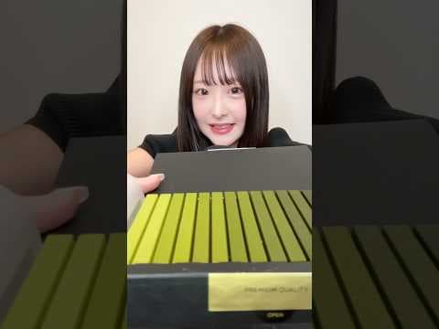 どんどん濃くなる抹茶チョコレート🍵🍫流行ってて食べたかったやつ🥺💗 #ASMR#mukbang#chocolate#chocolatesticks#greentea#ななや