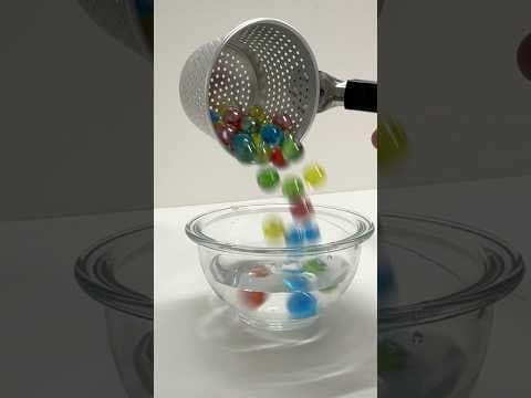 Marble Run ASMR ☆ HABA Wave Slope, Cullender & Glass with bowl #shorts #marblerun @marblerunone