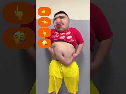 【TikTok100万再生】120Kgデブのシャキシャキするリアクション