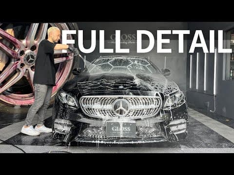 Mercedes-Benz E class Coupe FULL DETAIL | detailing | ASMR | E300 | W213 | GTECHNIQ |