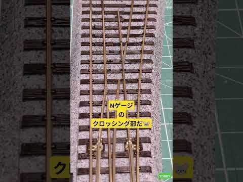 三線軌条ポイント っぽいの見えてキタ‼ 9mm & 16.5mm 改造レール ユニトラック 6番ポイント