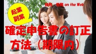 確定申告書の訂正方法（期限内）