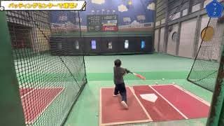 【野球】バッティングセンターで練習！！