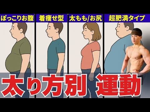 【あなたの太り方に合わせて選ぶ】かっこいい体を作る為に“最初にやるべき運動”を徹底解説【体型別攻略】