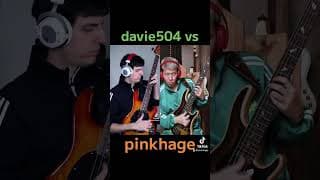 davie504 vs pinkhage bass battle!!!!! #ベース #bass #davie504