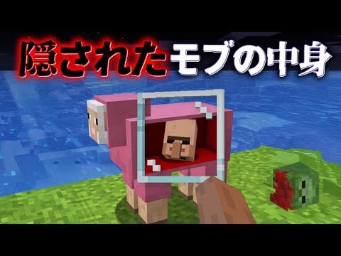"モブの中身"の『マイクラ都市伝説』を検証した結果・・【まいくら,マインクラフト,解説,都市伝説】