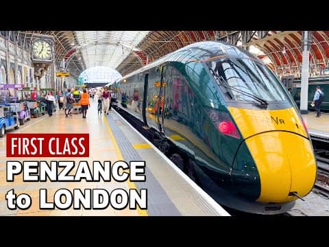🇬🇧Riding the UK's Fastest Train GWR Hitachi Class 800 (Penzance→London)