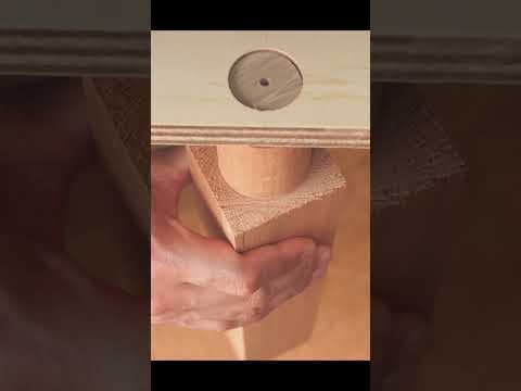 Cutting a Round Tenon with a Circular Saw #shorts #satisfying