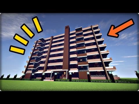 【マインクラフト】マンションを建築してみる【マンションの作り方】