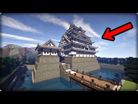 【マインクラフト】城を和風建築してみる【和風城の作り方】