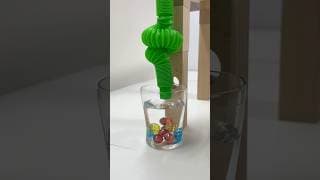 Marble Run ASMR 🟢 HABA Wave Slope & Pop Tube, glass with water #shorts #marblerun  @marblerunone