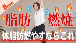 【8分全身】溜め込んだ脂肪を燃やす有酸素運動!!朝や筋トレ前後にも!!