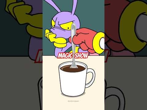 Huh?? Changed??😱Jax & Pomni Easy Magic Trick Tutorial Animation 14 #sigma #tricks #magic #tutorial