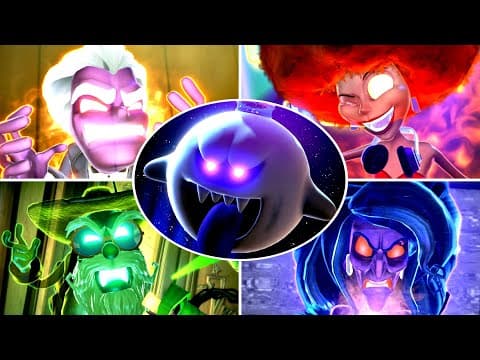 【ルイージマンション3】 全ボスオバケ戦闘+エンディング