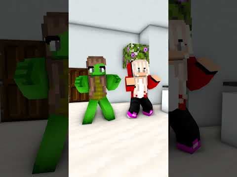 JJ and Mikey “Lonely Lonely“ Chibi Dance Meme #maizen #minecraft #shorts