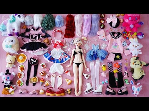 Figure skater Princess BJD Unboxing dressup फिगर स्केटिंग राजकुमारी गुड़िया प्रारंभिक