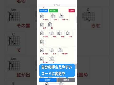新機能 好きなコードにカスタマイズ可能　U-FRETプレミアムコード編集機能紹介！！弾き語り　SSW