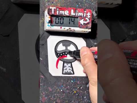 【ASMR】Drawing Venom(Sprunki) in 40Sec