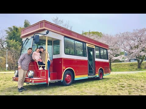 【初走行】レトロな外観の自家用バスを初めて公道を走らせてみた/EcoFlow DELTA 3 1500