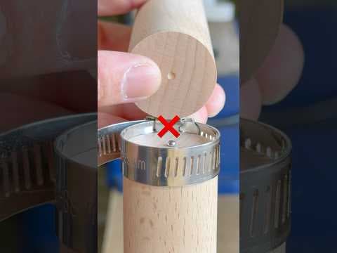 How to Drill Perfect Center Holes in Round Rods #shorts #woodworking #diy