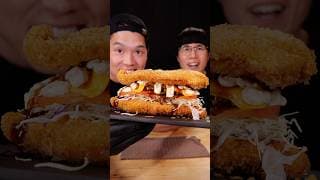 ⁠@BayashiTV_ collab | Chicken Cutlet Sandwich #food